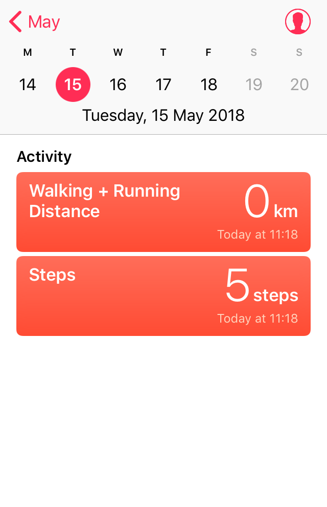 Apple health track discount steps